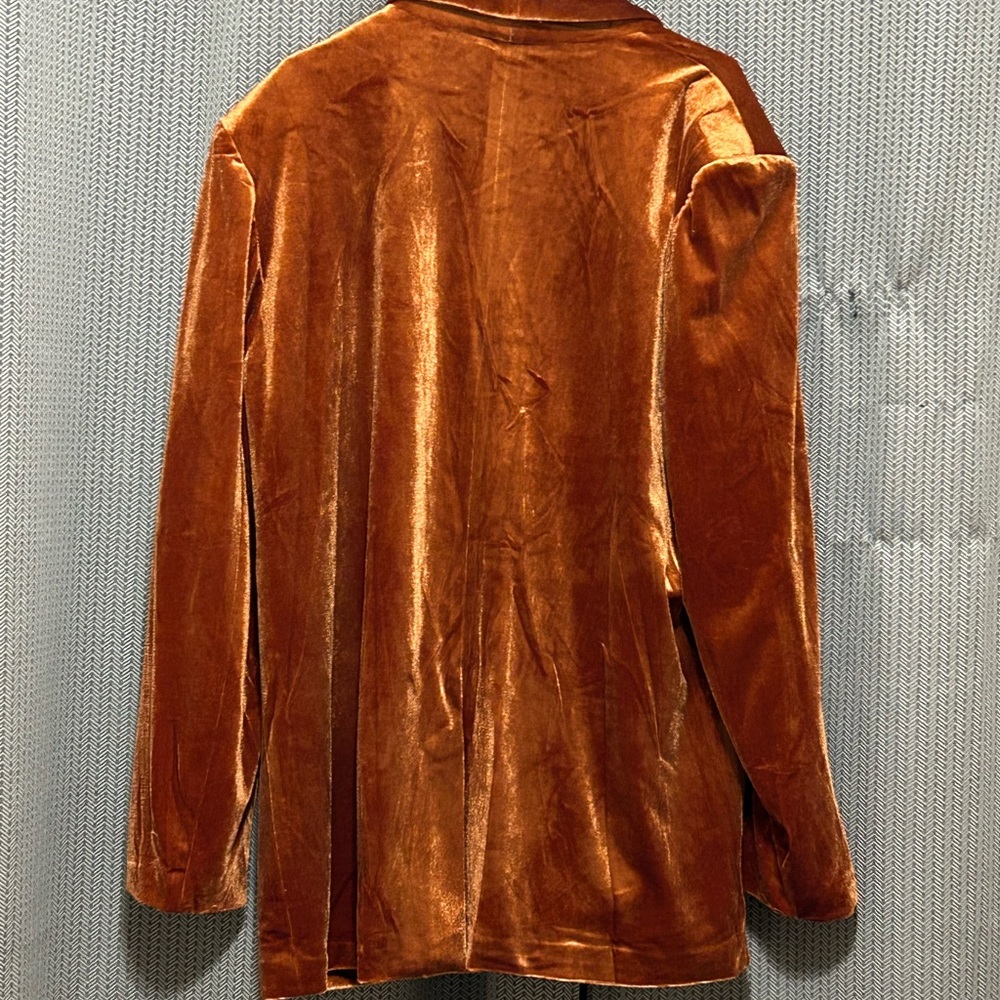 Staccato Velvet Blazer in warm orange - Picture 2 of 4